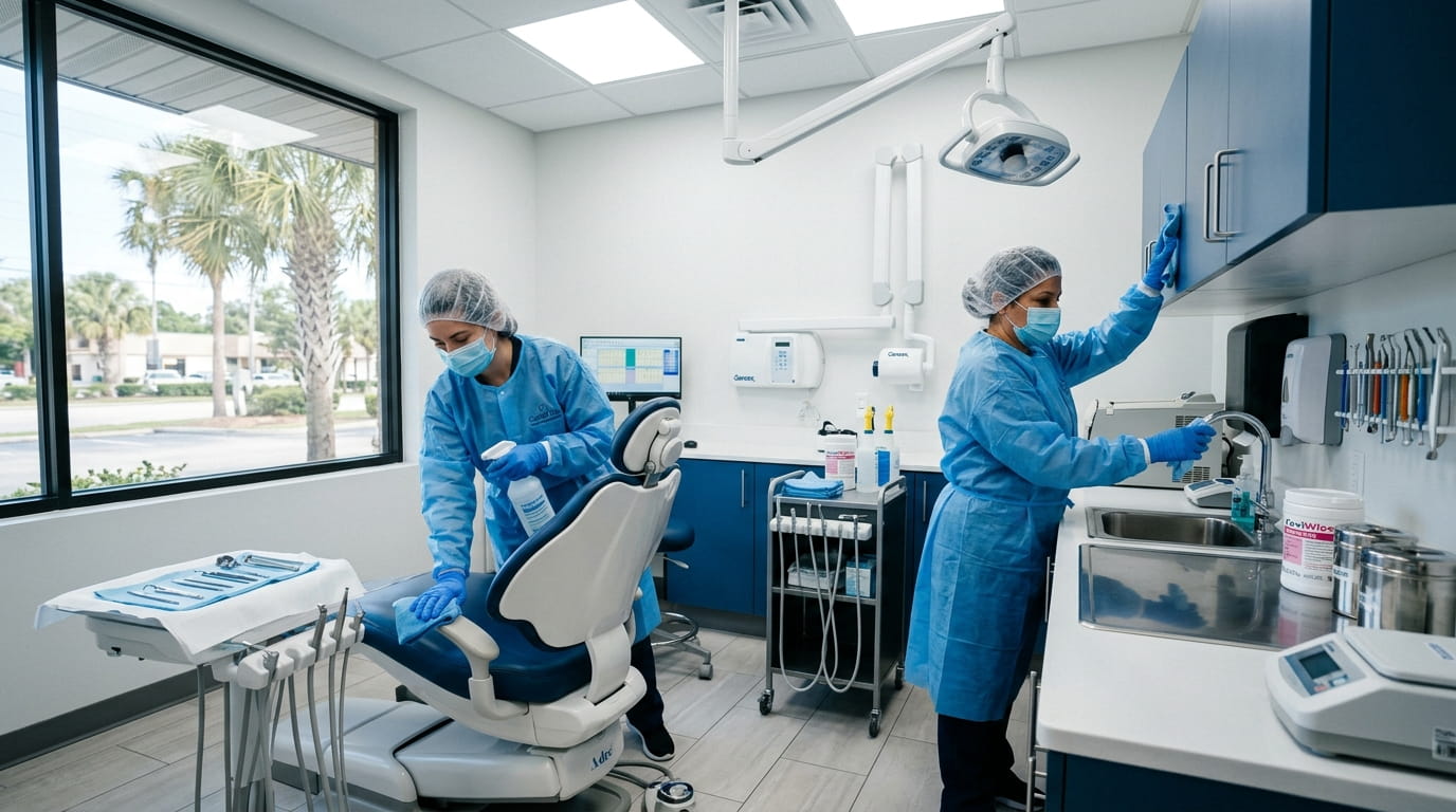 Hospital-Grade Dental Practice Cleaning Services in Jacksonville, FL | Advanced Infection Control Experts